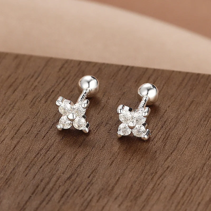 Clover Screw Ear Studs