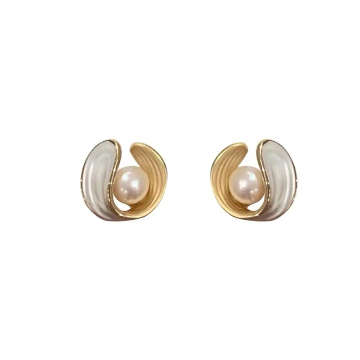 ladies earrings for stylish women -Fashion Geometric Alloy Plating Artificial Pearls Women'S Earrings 1 Pair