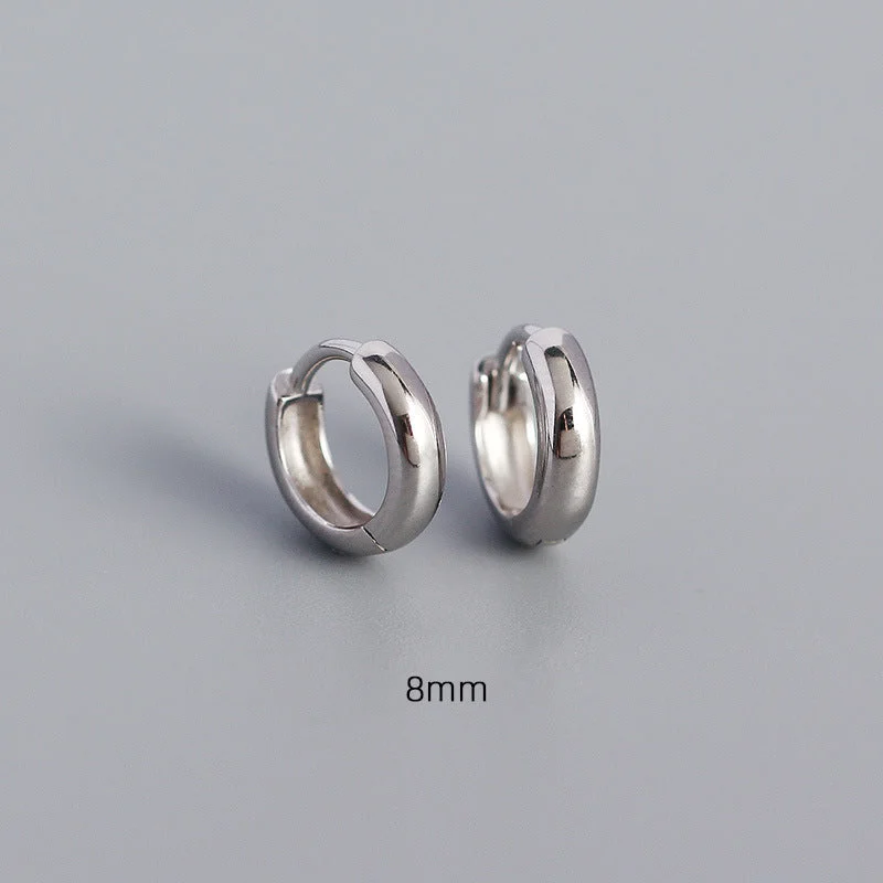 8mm White Gold Color