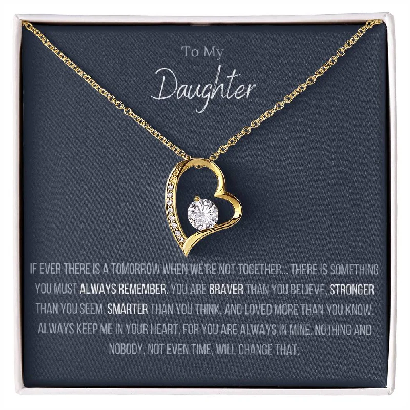 necklaces with silver pendant -The Forever Love™ Necklace To My Daughter