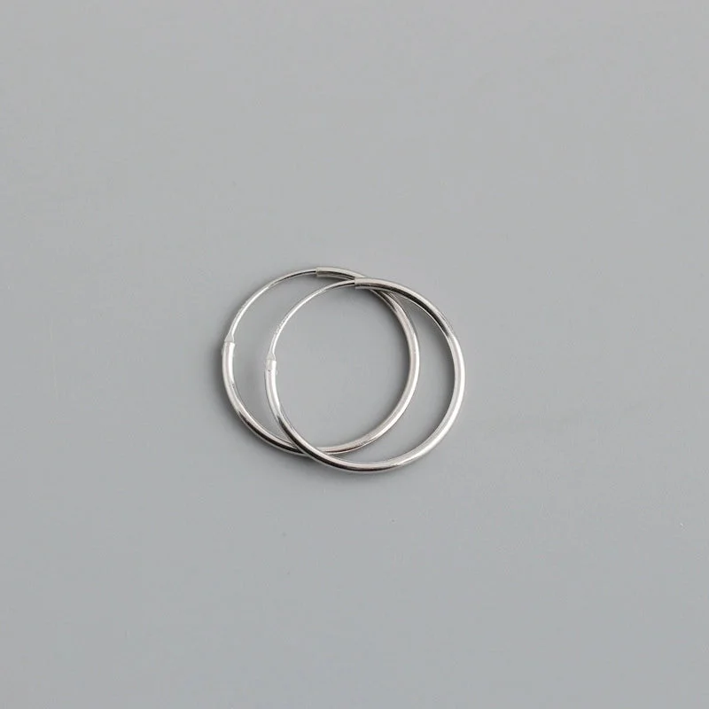 18mm (White Gold Color)|925 Silver