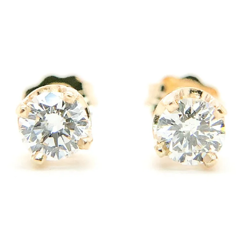 ladies engagement rings platinum luxury -14K Y Gold 0.50cttw Diamond Studs