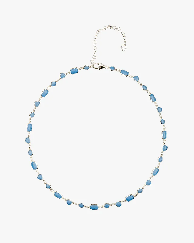 necklaces chic modern style -CASANOVAS NECKLACE BLUE