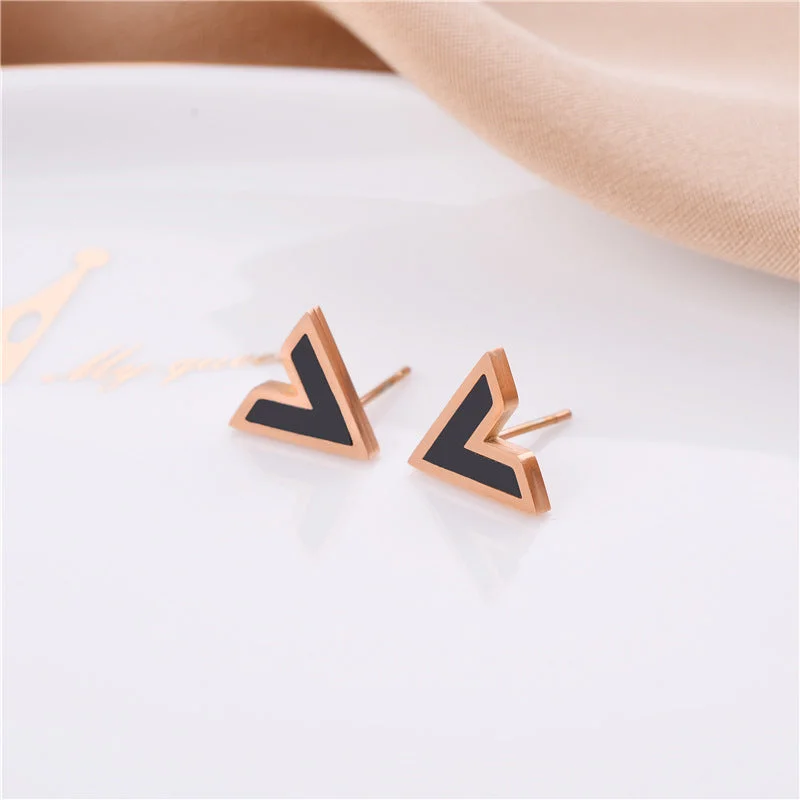 6631-V shaped earrings