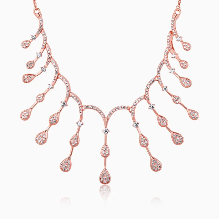 necklaces for vintage lovers -Rose Gold Celebration Necklace