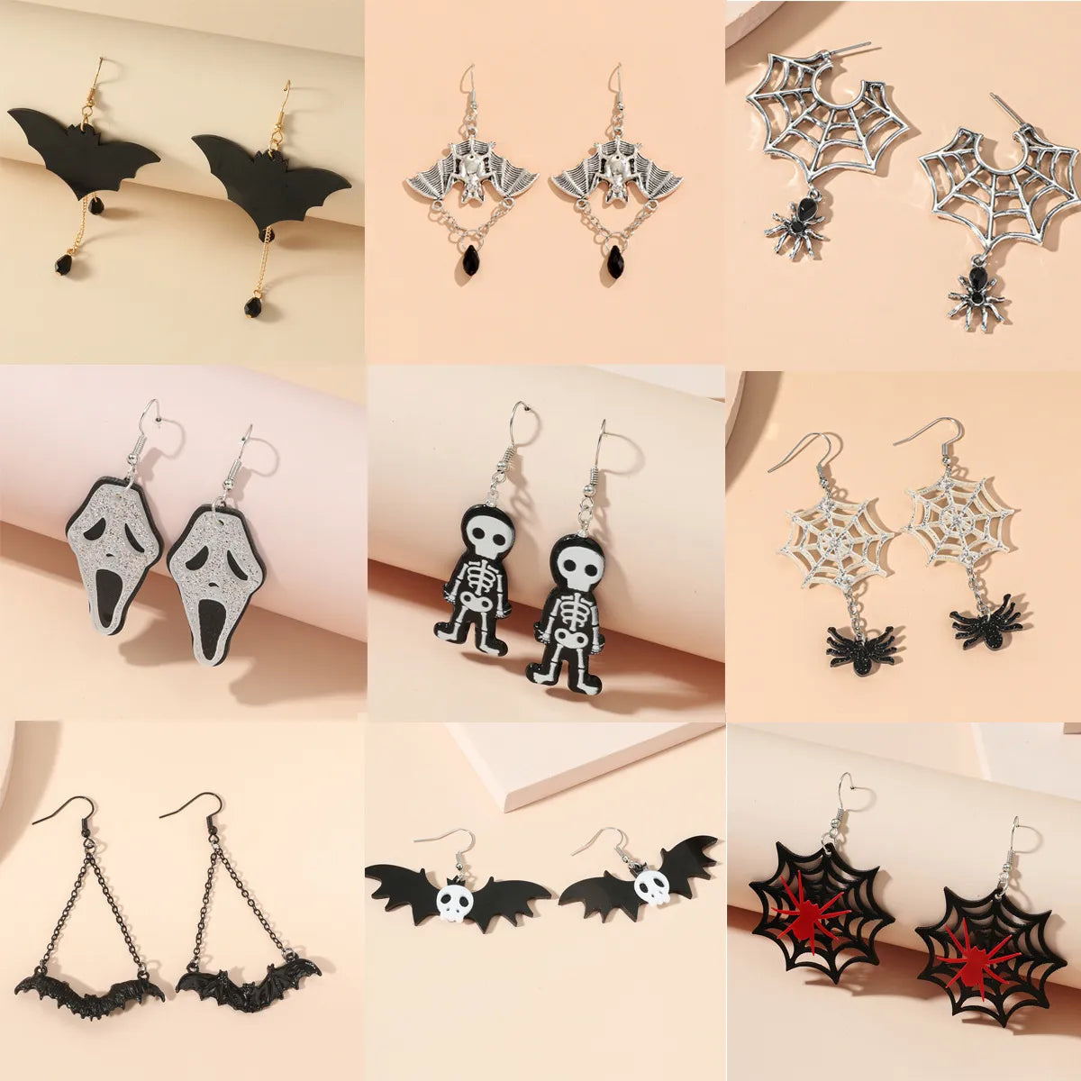 ladies earrings for mother gift -1 Pair Commute Insect Printing Arylic Drop Earrings