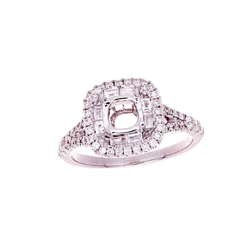 ladies engagement rings modern bride choice -Diamond Semi-Mount