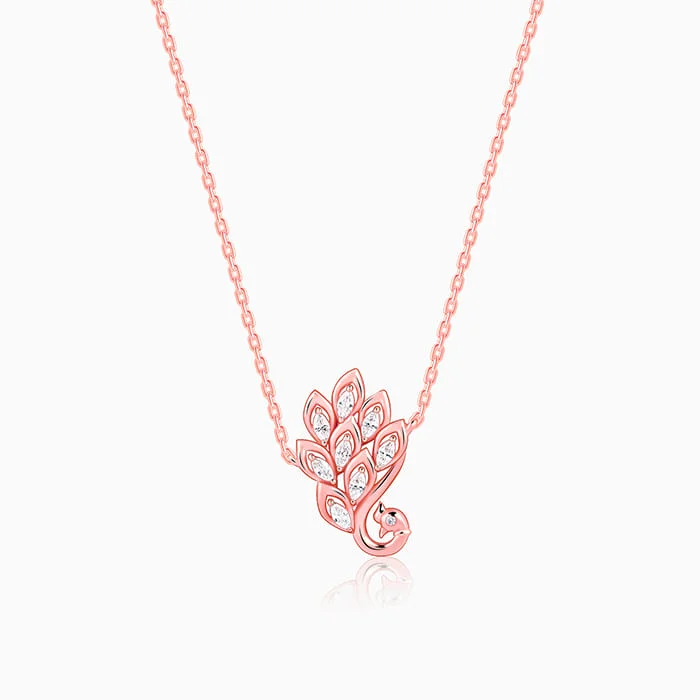 necklaces for fashion lovers -Rose Gold Nemali Necklace