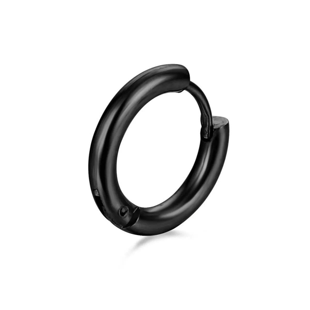 Black Glossy Ear Ring 14mm (Single)