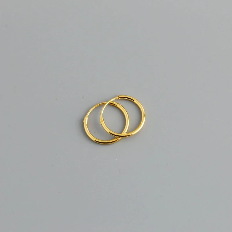 12mm (Gold) Original Small Size|925 Silver