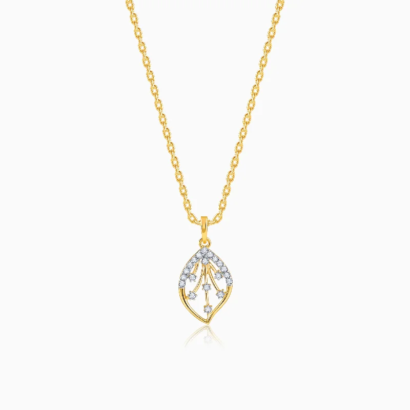 necklaces for birthday gift -Gold Sublime Diamond Pendant