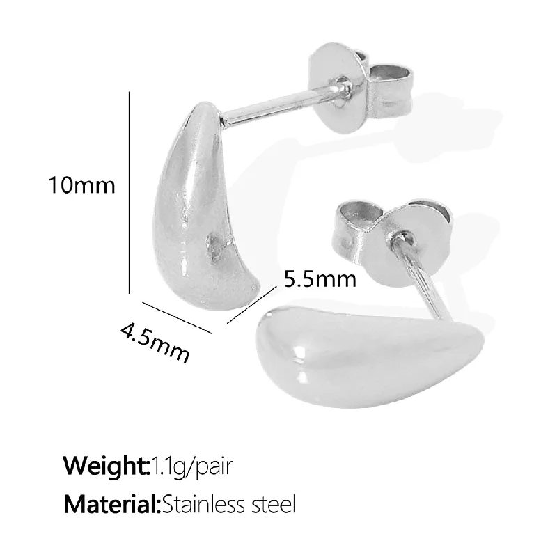 Eh17 Silver Stud Earrings