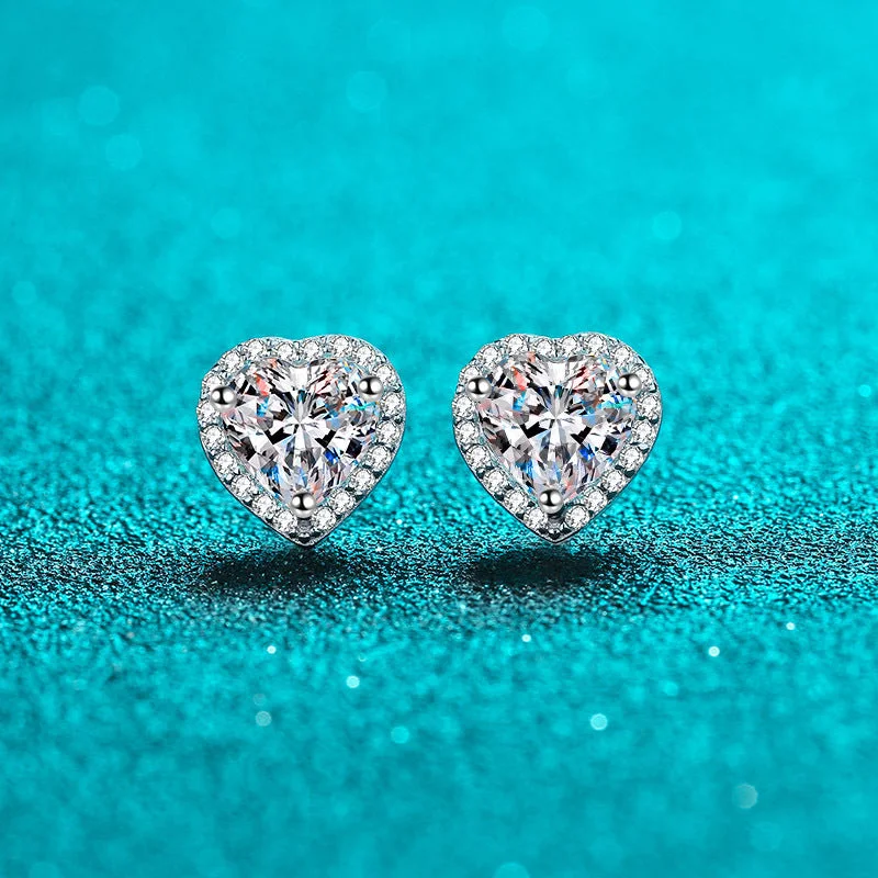 a Pair of 2 Karat Moissanite (Single 1 Karat)