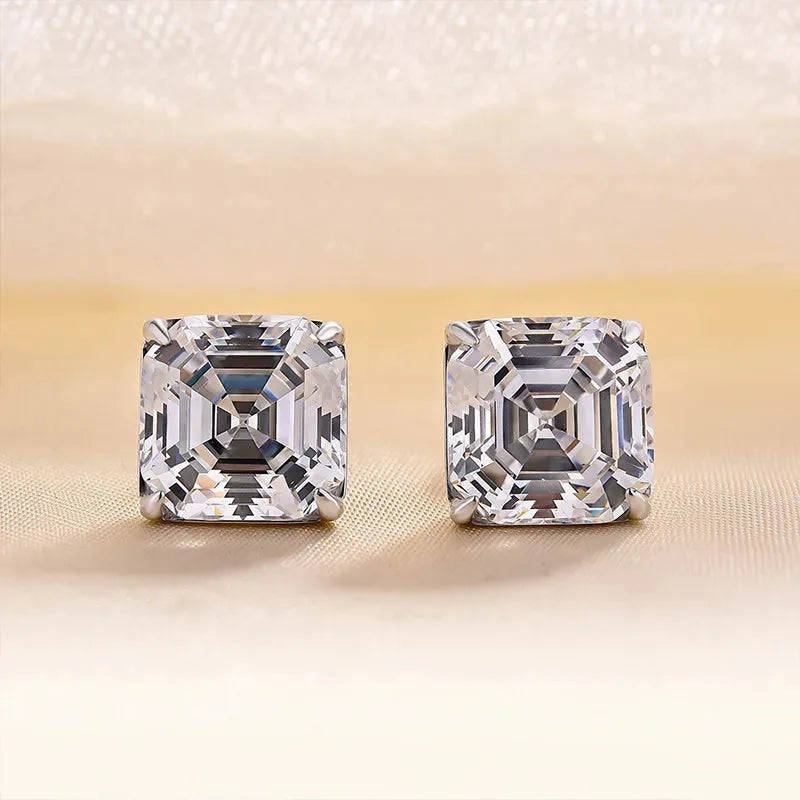 ladies earrings classic timeless beauty -1 Pair Simple Style Square Inlay Copper Zircon Ear Studs