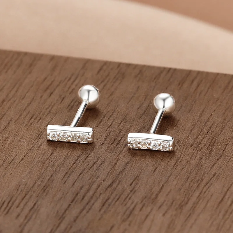 One-Word Screw Ear Studs