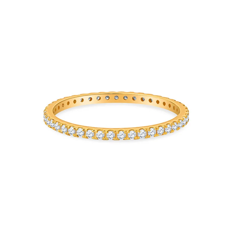 ladies engagement rings timeless beauty -Sydney 14K Gold and Diamond Eternity Ring