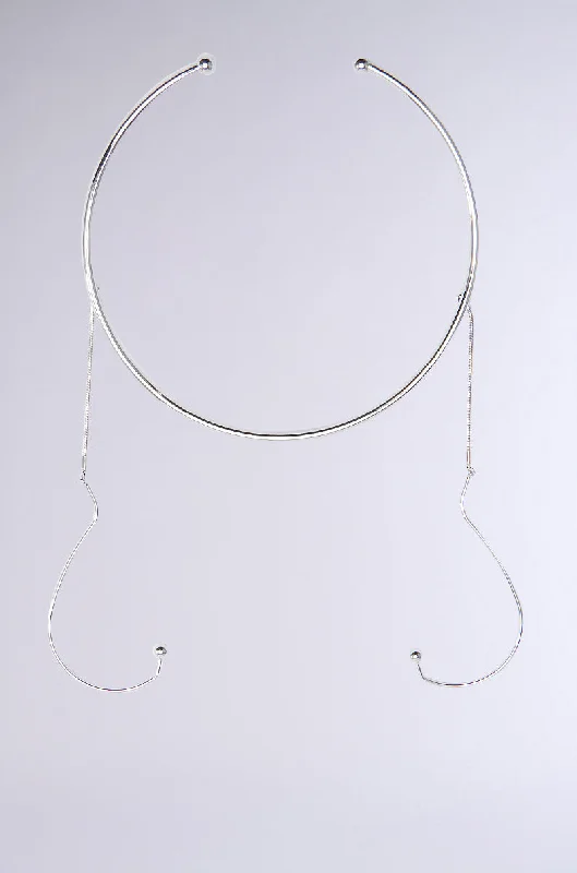 necklaces for party glamour -TEYTEY OVER THE EAR CUFF NECKLACE