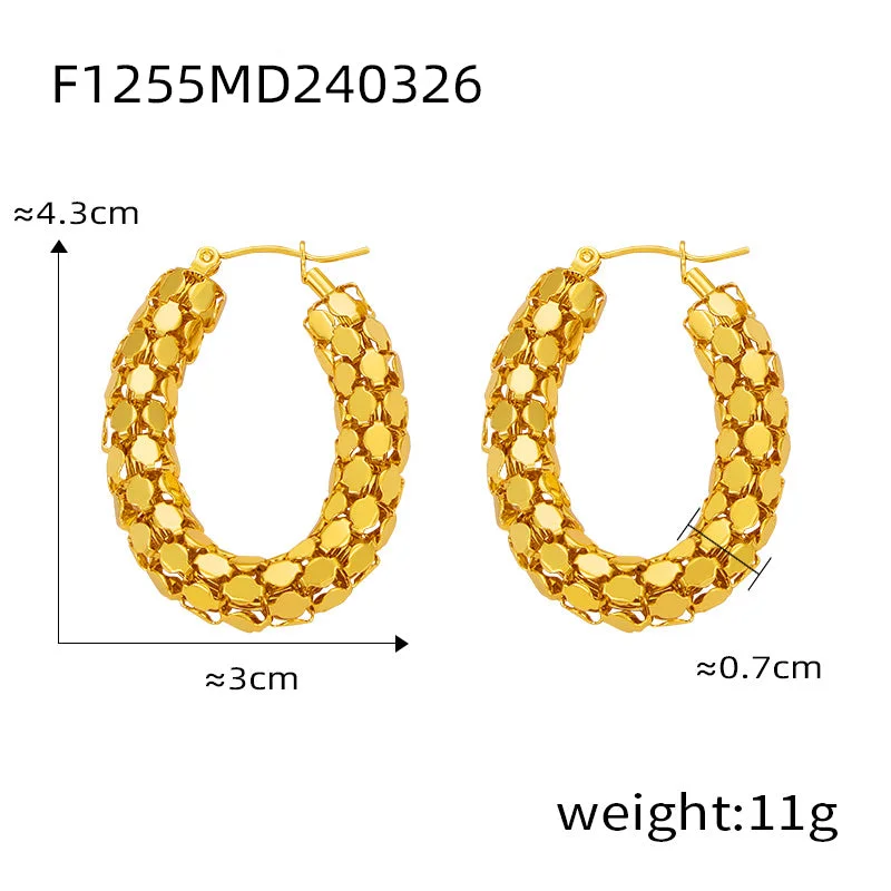 F1255-MDXF057-Gold Earrings