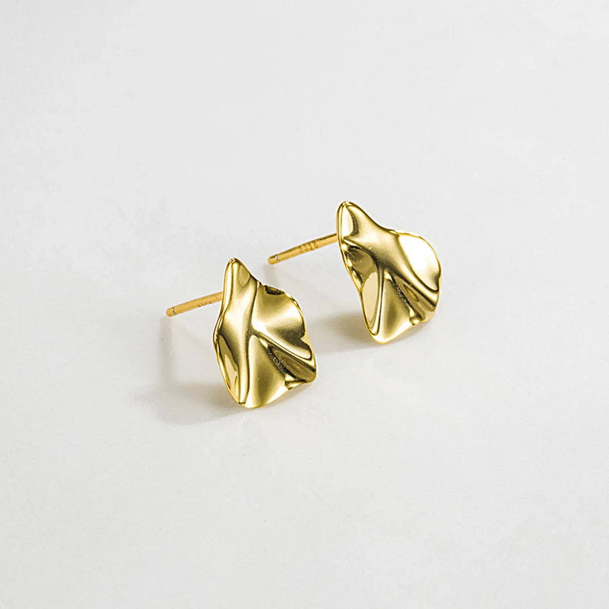 ladies earrings for prom night -1 Pair Simple Style Geometric Irregular Plating Sterling Silver Ear Studs