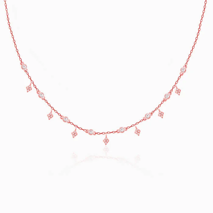 necklaces with moon charm -Rose Gold Dreamland Necklace