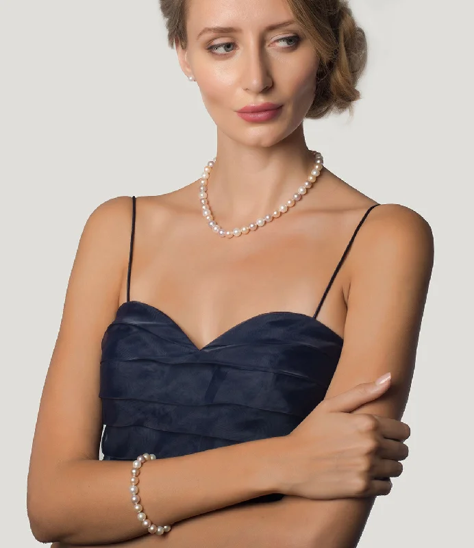 necklaces for beach wear -Luxury 18k Gold Freshwater Pearl Necklace