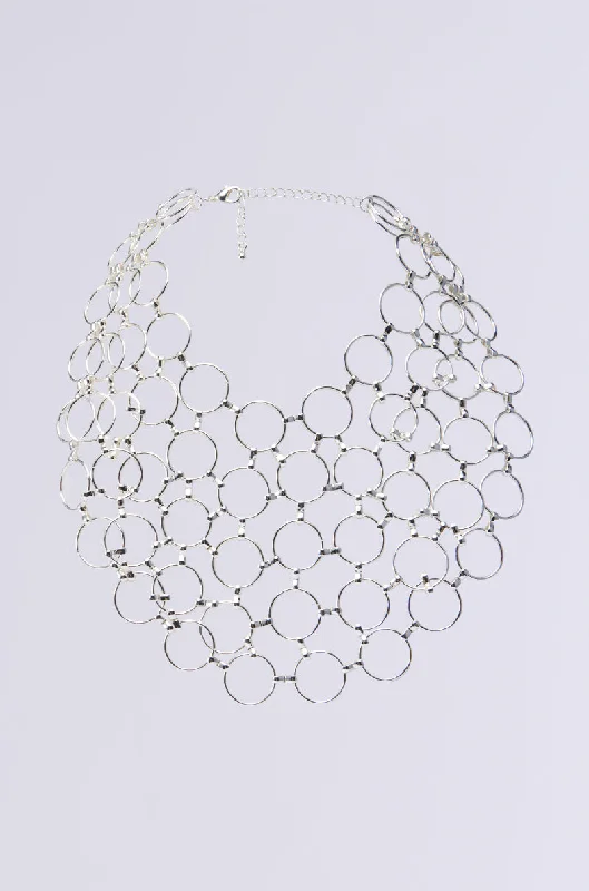 necklaces with diamond accent -RUNNING IN CIRCLES NECKLACE