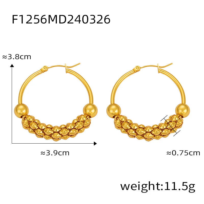 F1256-MDXF057-Gold Earrings