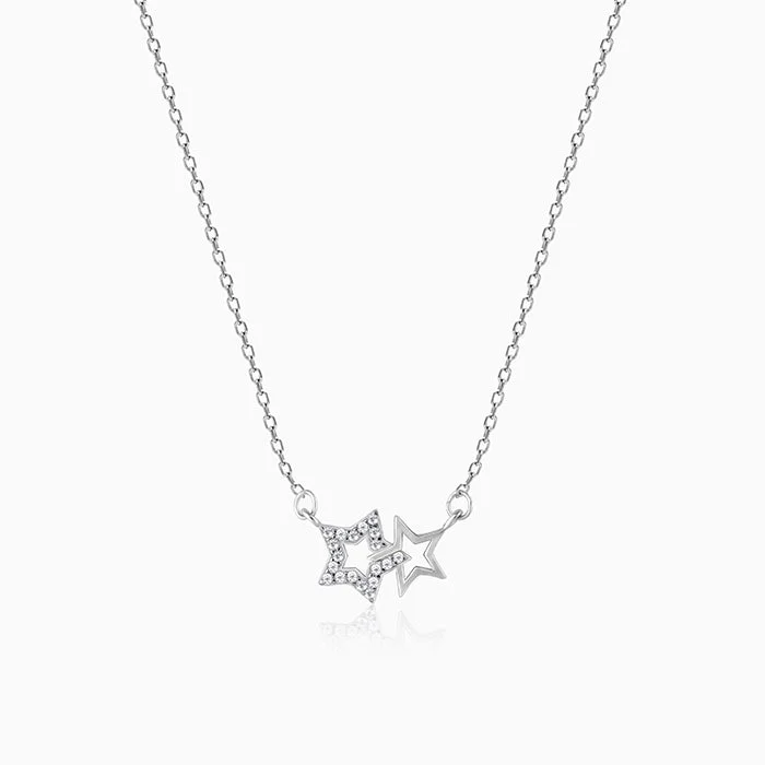 necklaces sleek modern design -Silver Starry Affair Necklace