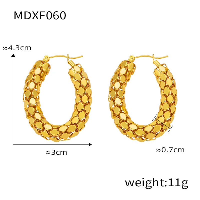 MDXF060-Gold Earrings