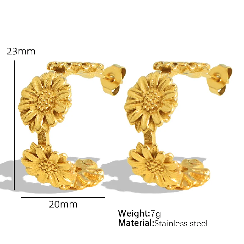 Eh249 Gold Earrings