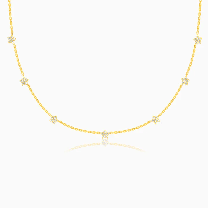 necklaces for stylish women -Anushka Sharma Golden Star Constellation Necklace