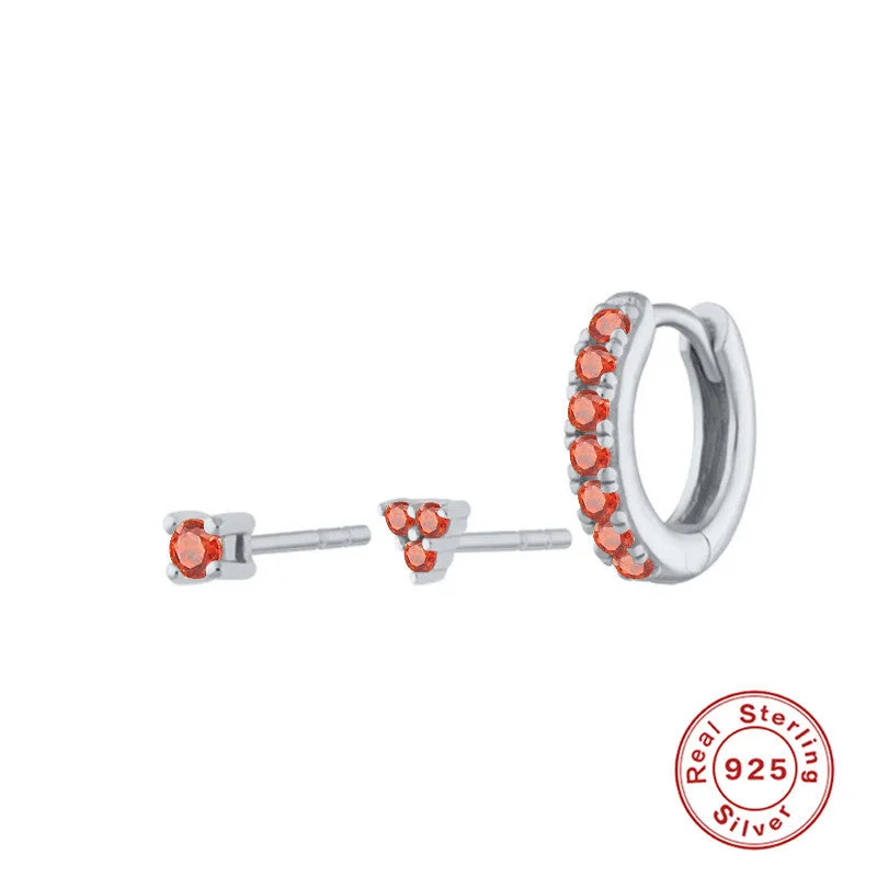 White gold color-Orange Diamond