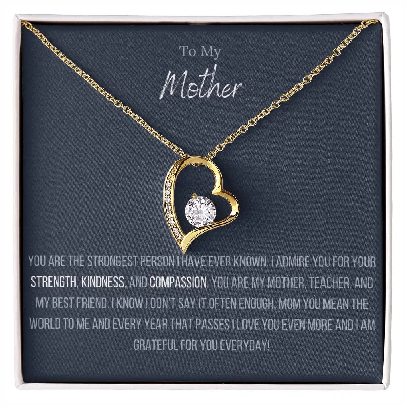 necklaces with heart charm -The Forever Love™ Necklace To My Mother