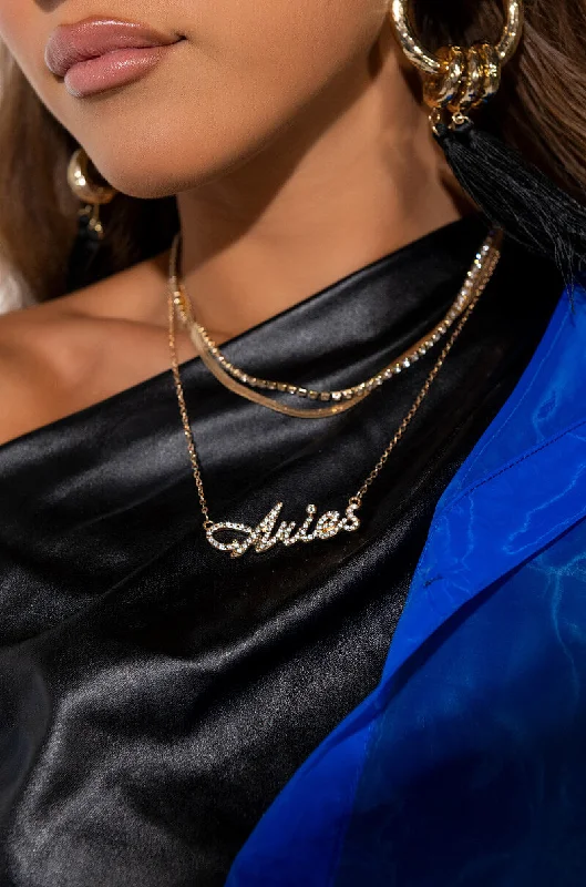 necklaces for prom night -ARIES LAYER NECKLACE