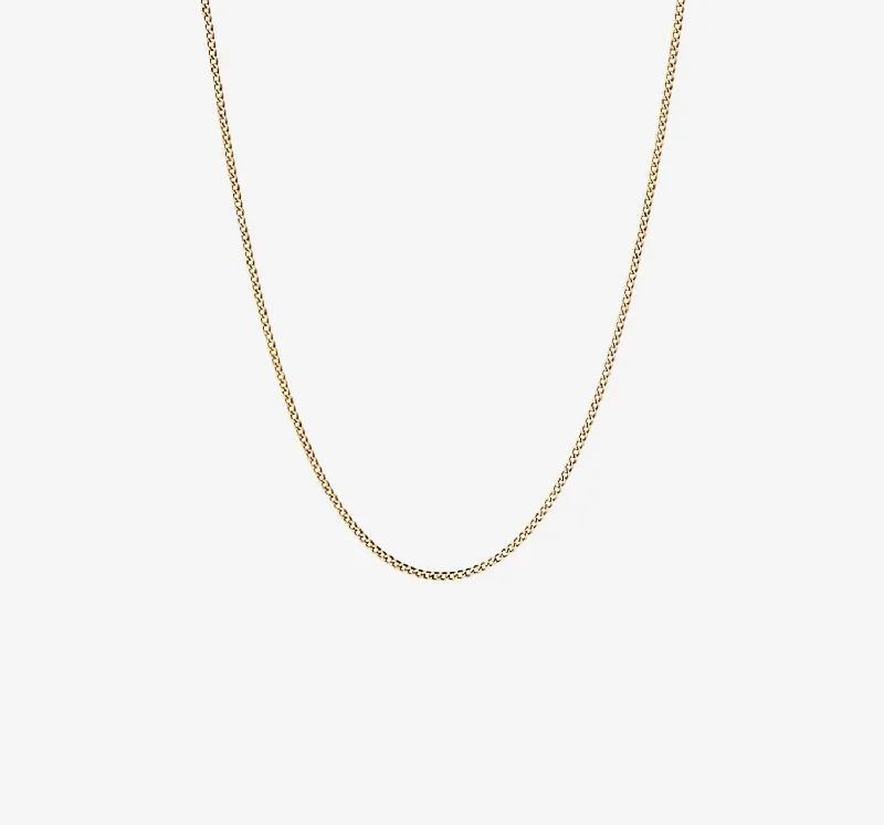 necklaces with white pearls -1.4mm Cuban Chain | Gold