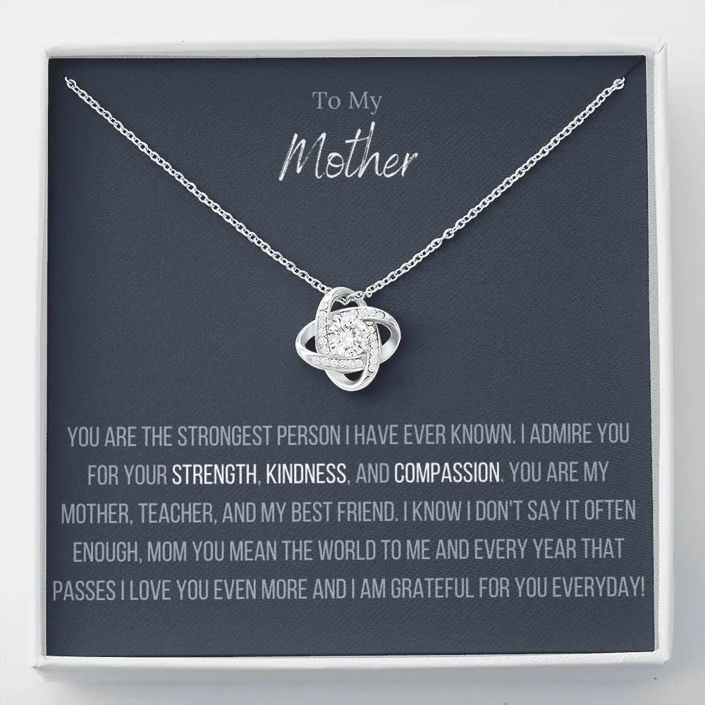 necklaces for couples matching -The Infinity Love Knot Necklace™ To My Mother