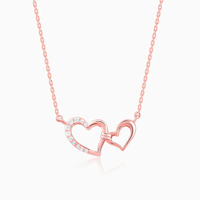 necklaces with floral charm -Rose Gold Unisoul Necklace