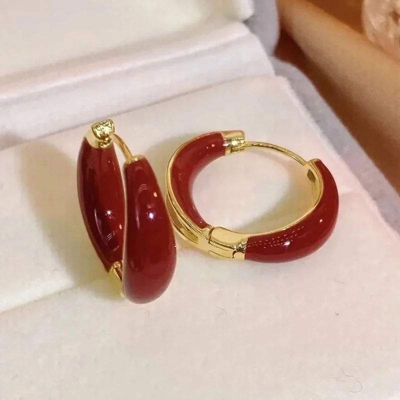 13# D0044 Red Drip Ear Clip