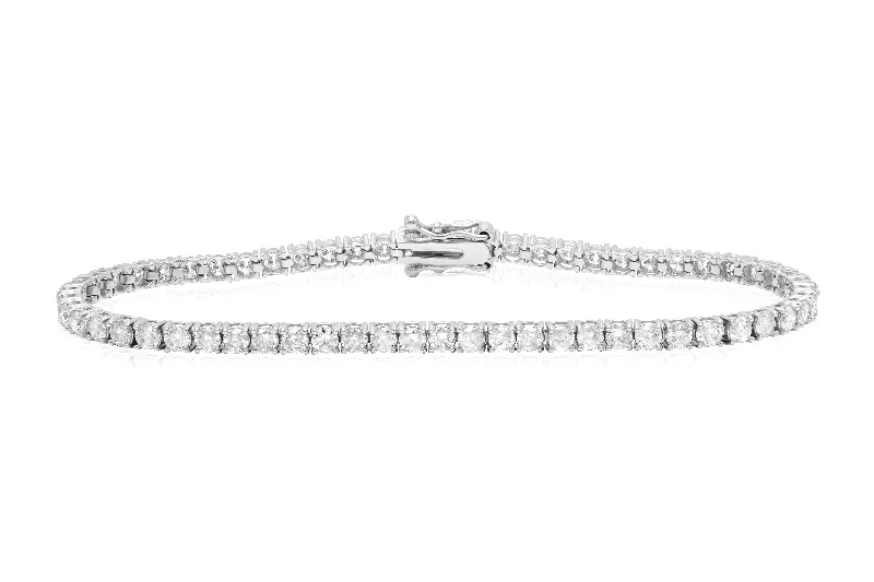 bracelets with ruby red -Diana M. 4.50 Carat Diamond Tennis Bracelet