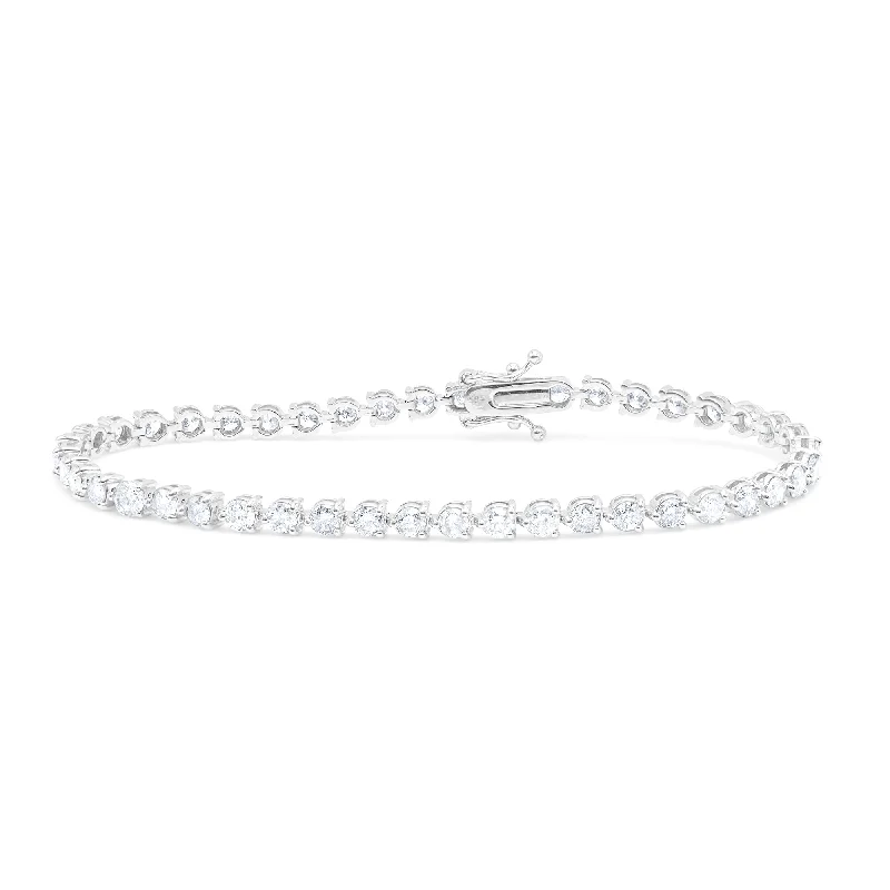 bracelets with diamond sparkle -Diana M. 4.50 Carat Diamond Tennis Bracelet