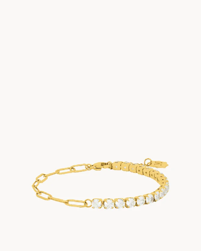 bracelets minimalist sleek design -Starlight Charm Bracelet, Gold