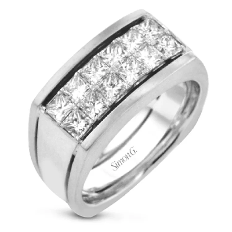 ladies rings two tone metal -MR3099 MEN RING