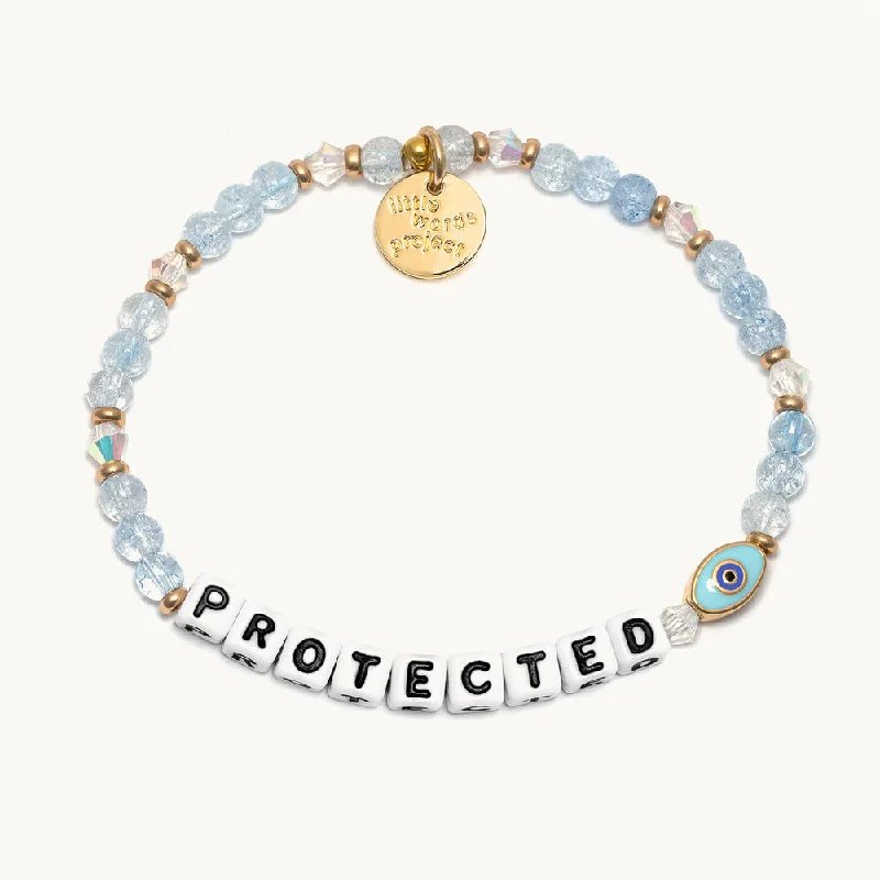 bracelets with blue sapphire -PROTECTED EVIL EYE BRACELET