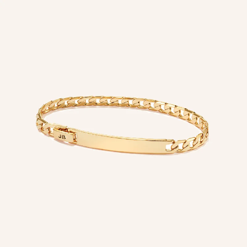 bracelets with black diamond -SIMONE GOLD BRACELET