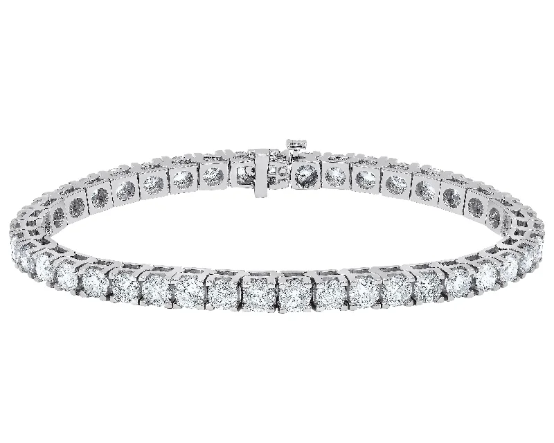 bracelets with cross charm -Diana M. 10.00 Carat Diamond Tennis Bracelet