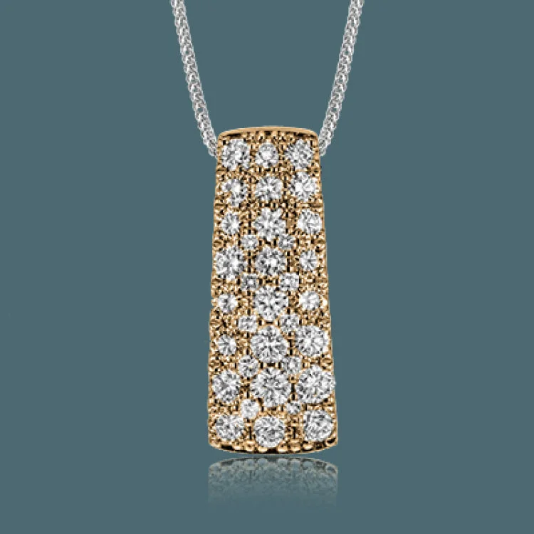 ladies rings elegant gold tone -This shimmering white gold pendant dazzles with an incredible 1.50 ctw of white diamonds set into its surface