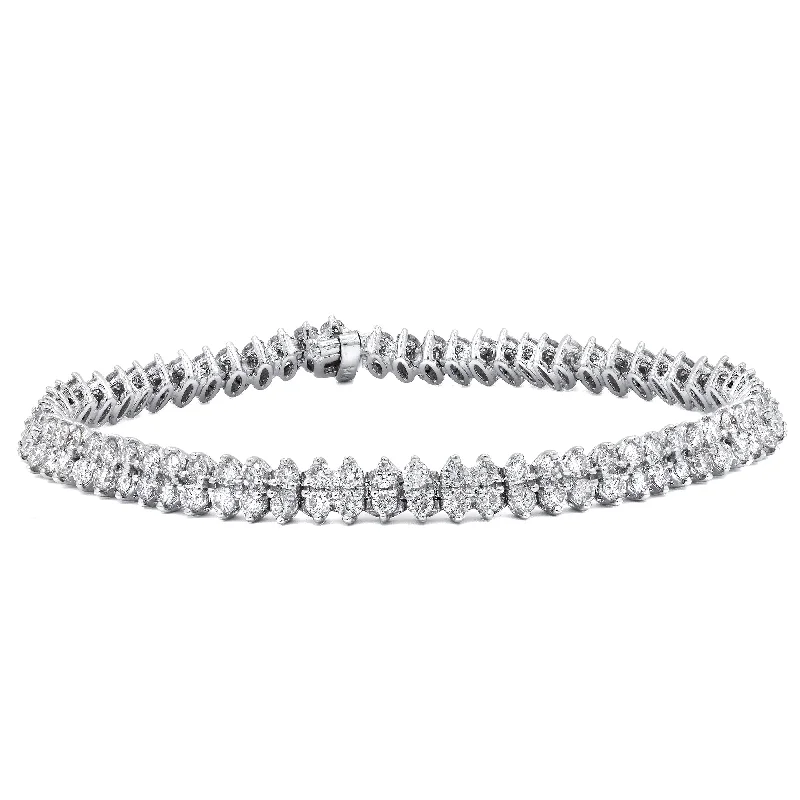 bracelets with pearl detail -Diana M. 5.00 Carat Diamond Tennis Bracelet