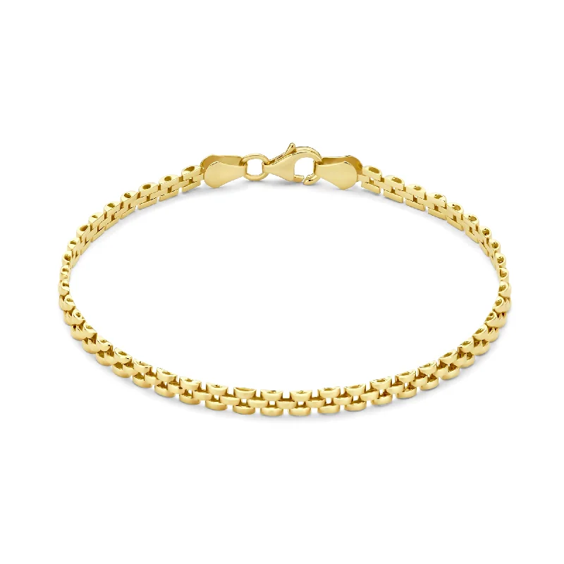 bracelets with arrow detail -Aidee Rosine 14 karat gold link bracelet