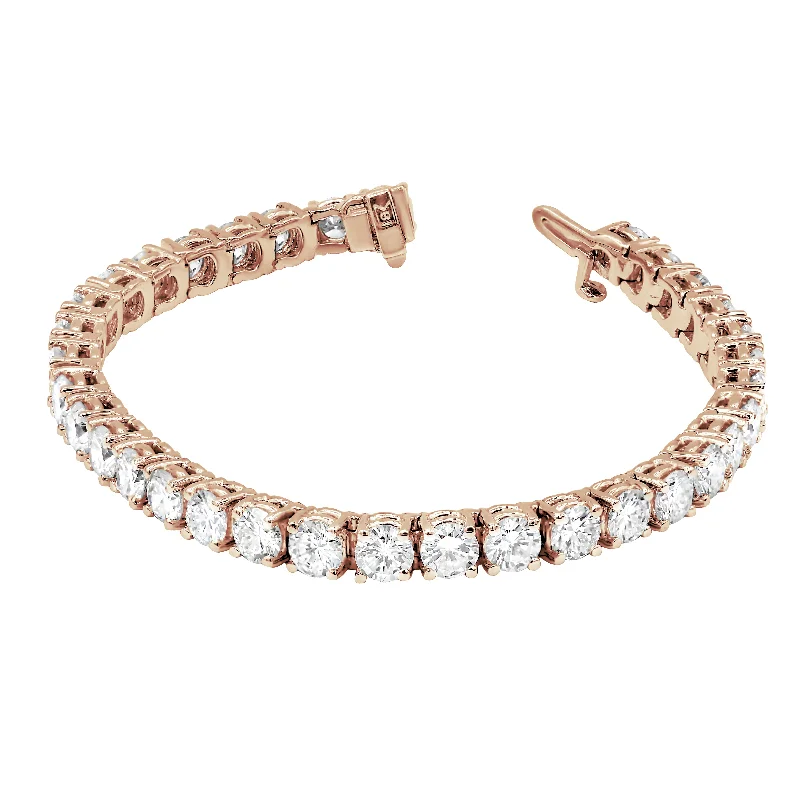 bracelets rose gold fashion -Diana M. 4.59 Carat Diamond Tennis Bracelet