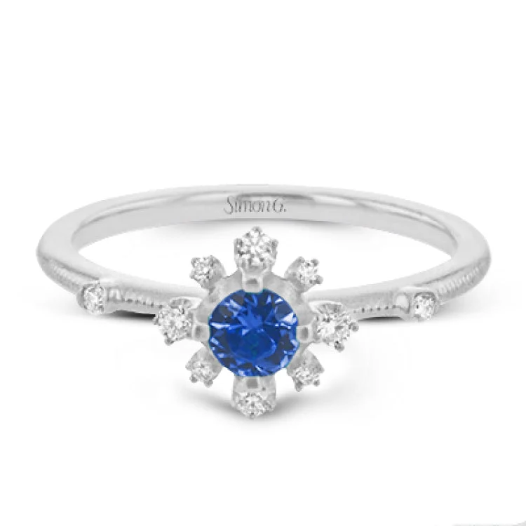 ladies rings with black diamond -This 18k white gold ring adds the perfect pop of bright color to any outfit.